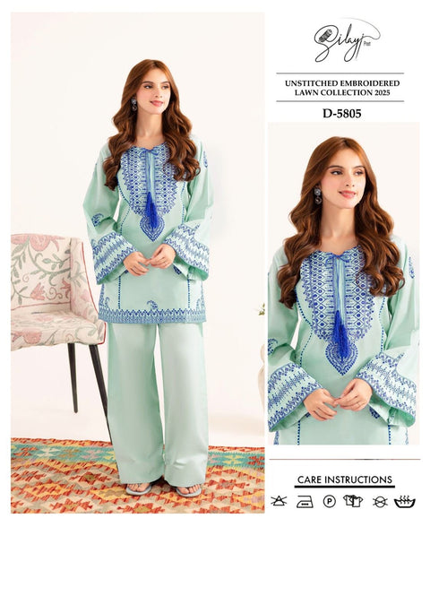Branded Embroidery 2pc - Lawn