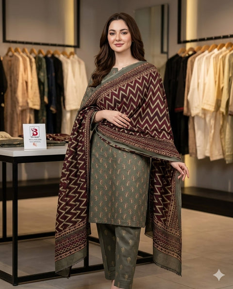 Bin Saeed Unstitch - 3pc Printed lawn