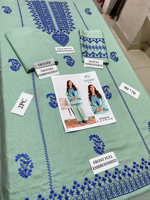 Branded Embroidery 2pc - Lawn