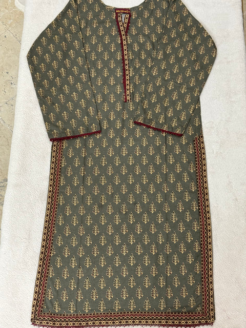 Bin Saeed Stitched 3-Piece Lawn Suit - Ready to Wear - BS02