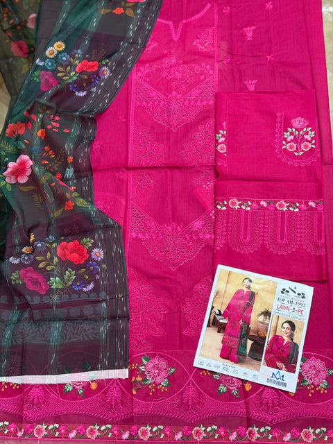 Saira Rizwan Eid collection - 3pc Unstitch SR1