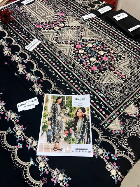 Bin ILyas Lawn 3pc - Unstitch BIU01