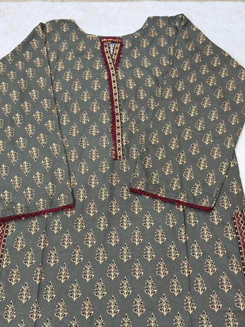 Bin Saeed Stitched 3-Piece Lawn Suit - Ready to Wear - BS02