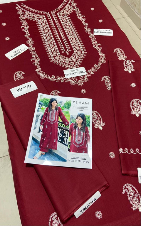 Laam Embroidery 2pc - Lawn