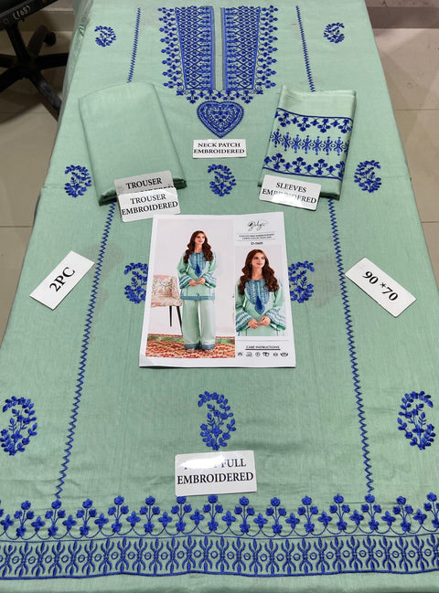 Branded Embroidery 2pc - Lawn