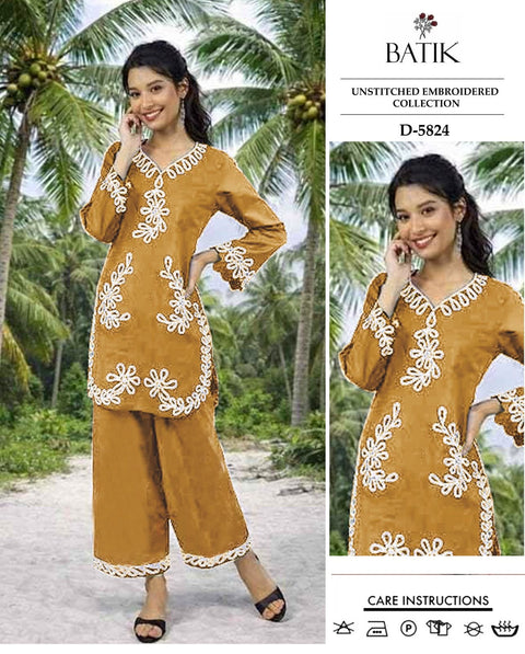 Batik Embroidery 2pc - Lawn