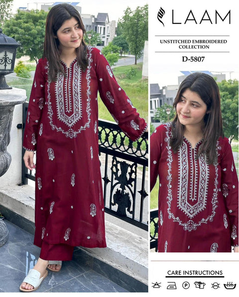 Laam Embroidery 2pc - Lawn