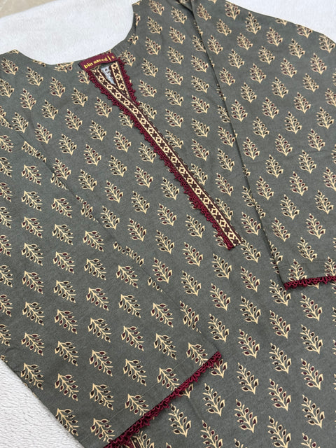 Bin Saeed Stitched 3-Piece Lawn Suit - Ready to Wear - BS02