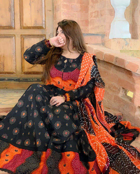 Bin Saeed Unstitched 3-Piece Lawn Suit - BU02